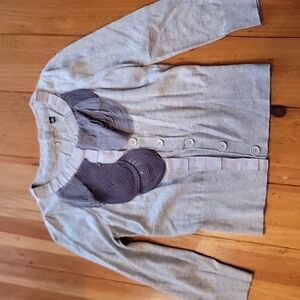 Knitted and knotted cardigan